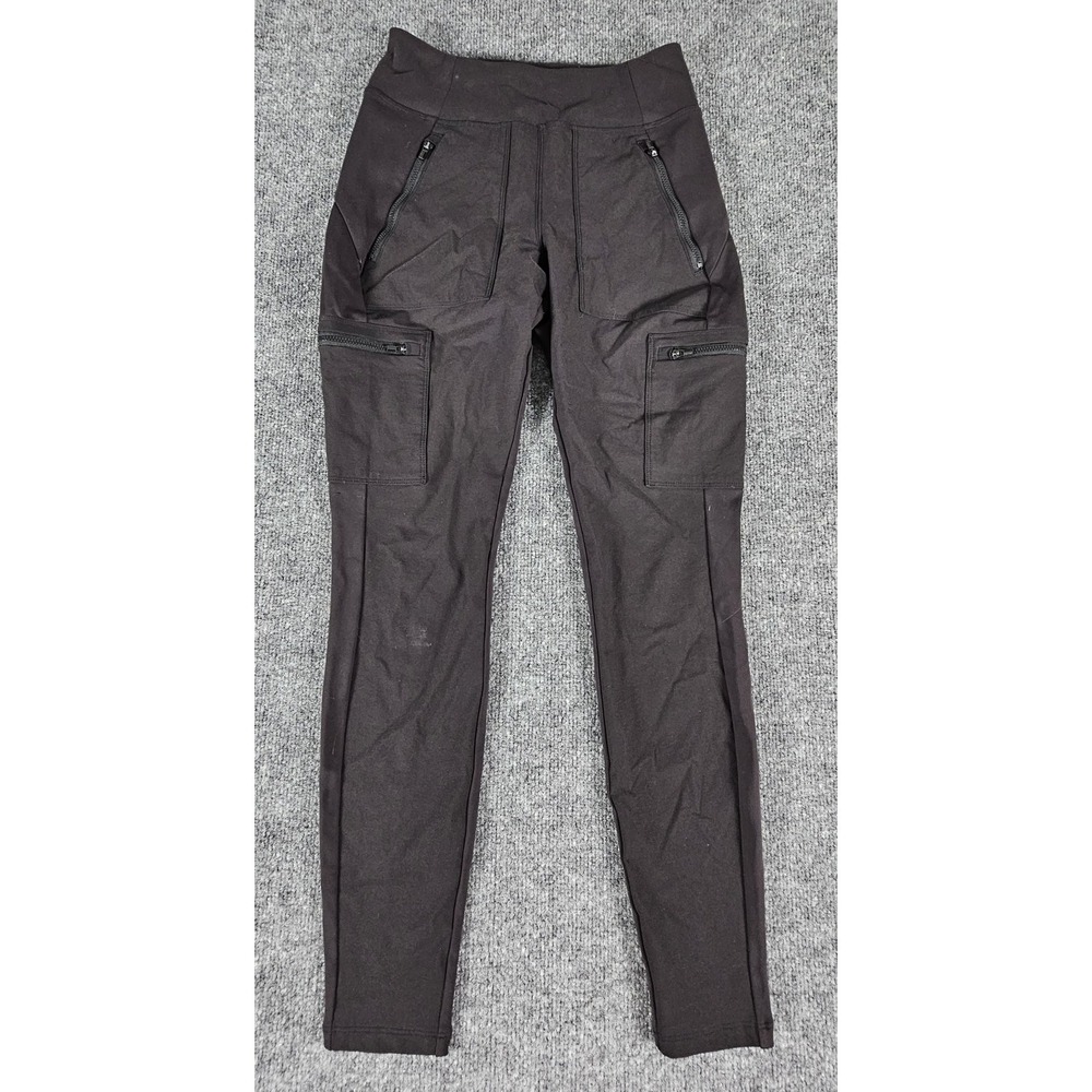 Athleta Leggings Womens 2 Black Headlands Hybrid Cargo II Tight Hiking‎ Pockets